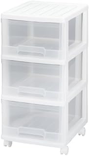 クローゼット深型チェスト 3段 ホワイト 1個入り CF-03WH クローゼット深型チェスト 3段 ホワイト 1個入り CF-03WH